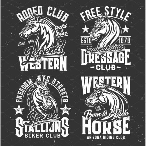 T-shirt prints of horse stallion cover image.