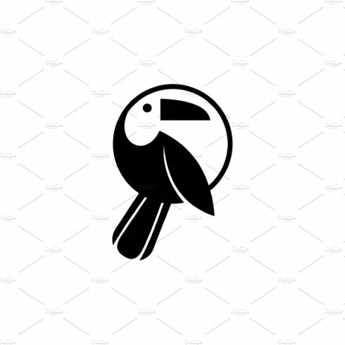 bird parrot logo vector animal cover image.