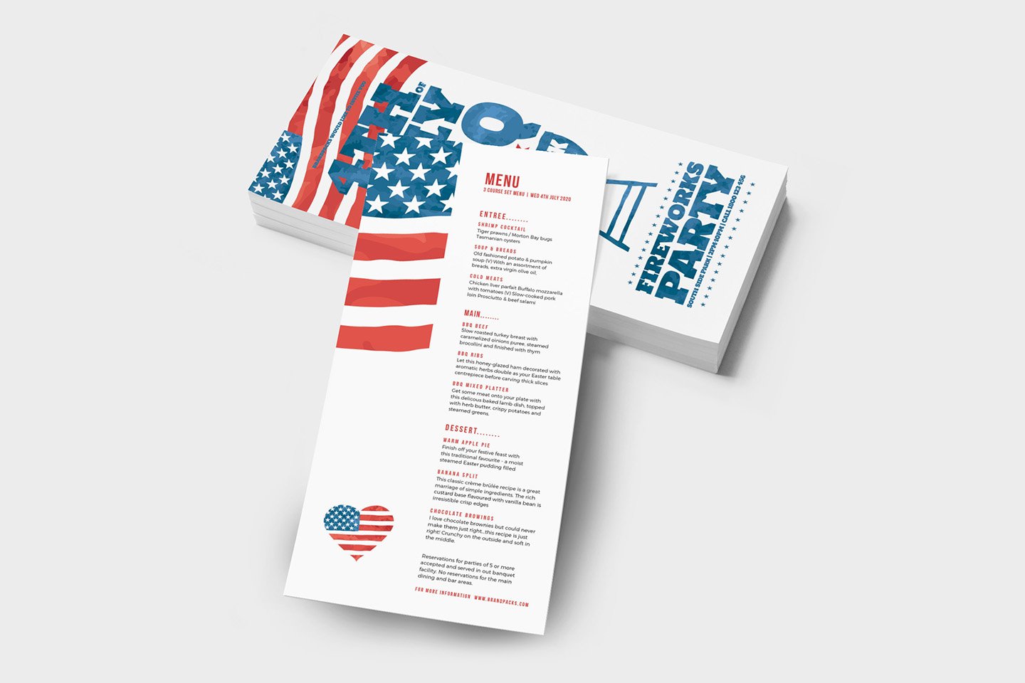 4th of july dl rack card template 3 237