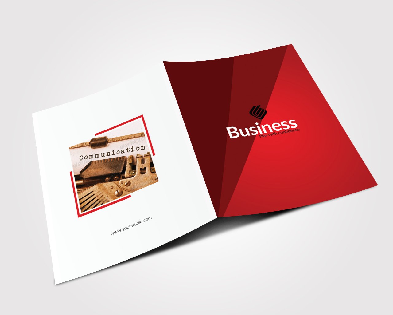 4 Pages Business Bi Fold Brochure preview image.
