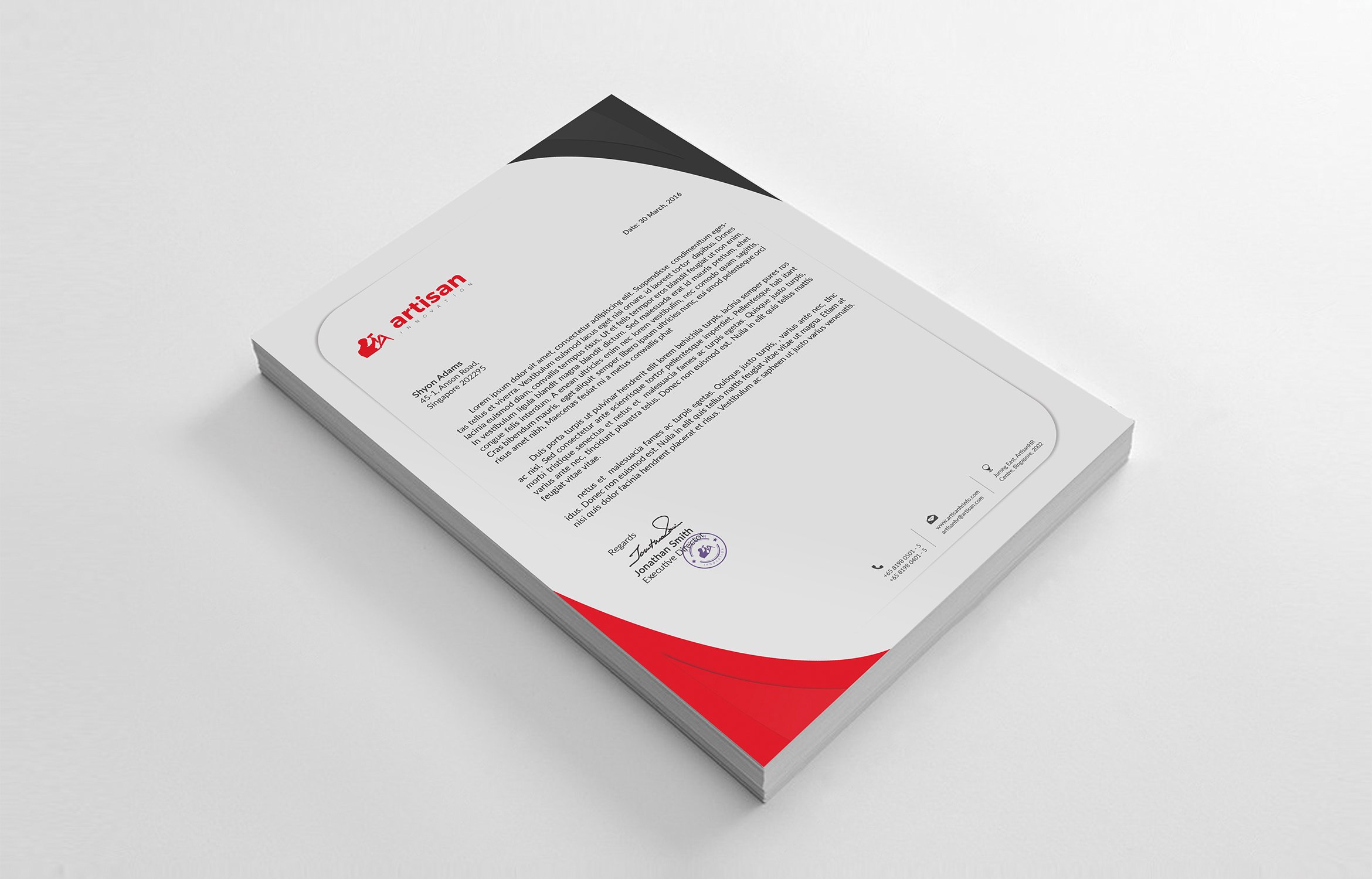 Letterhead preview image.