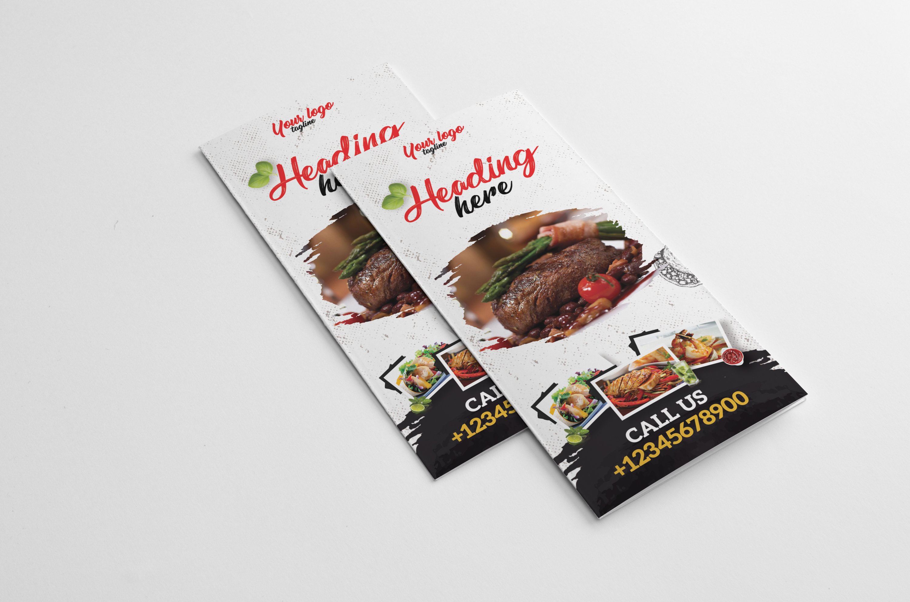 Restaurant Menu Trifold Brochure cover image.