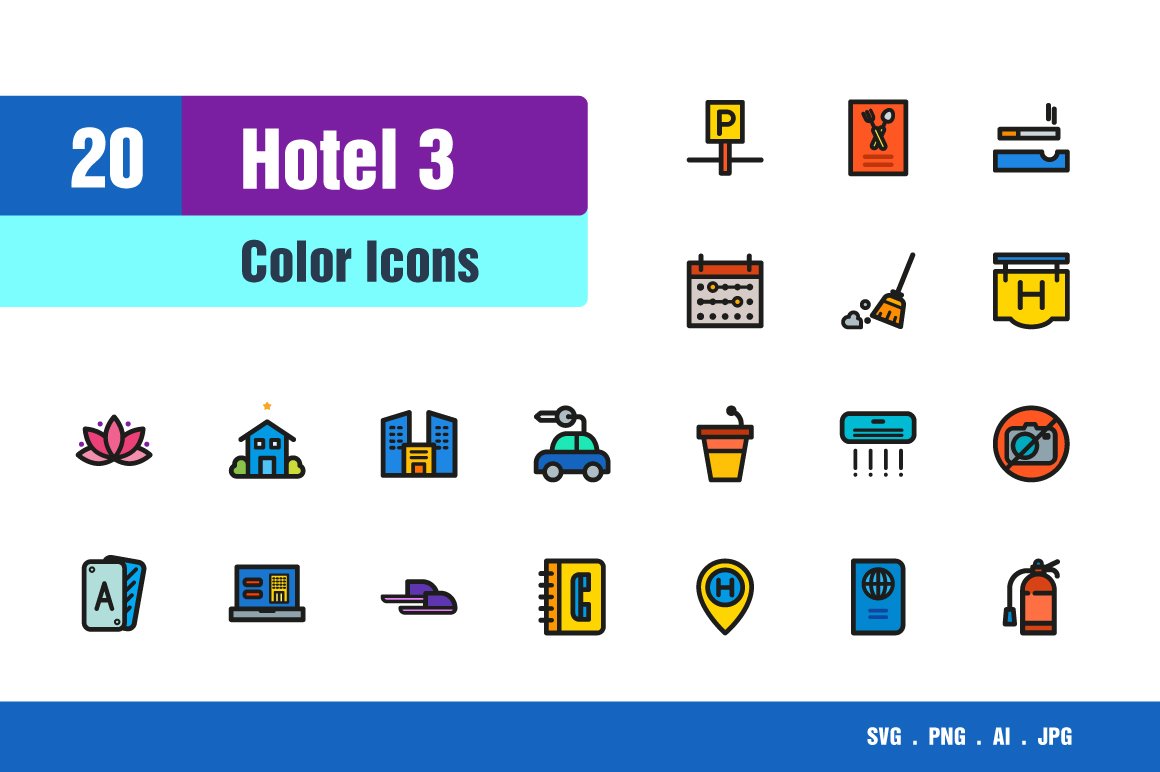 Hotel Icons cover image.