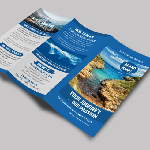 Travel Tri-Fold Brochure cover image.