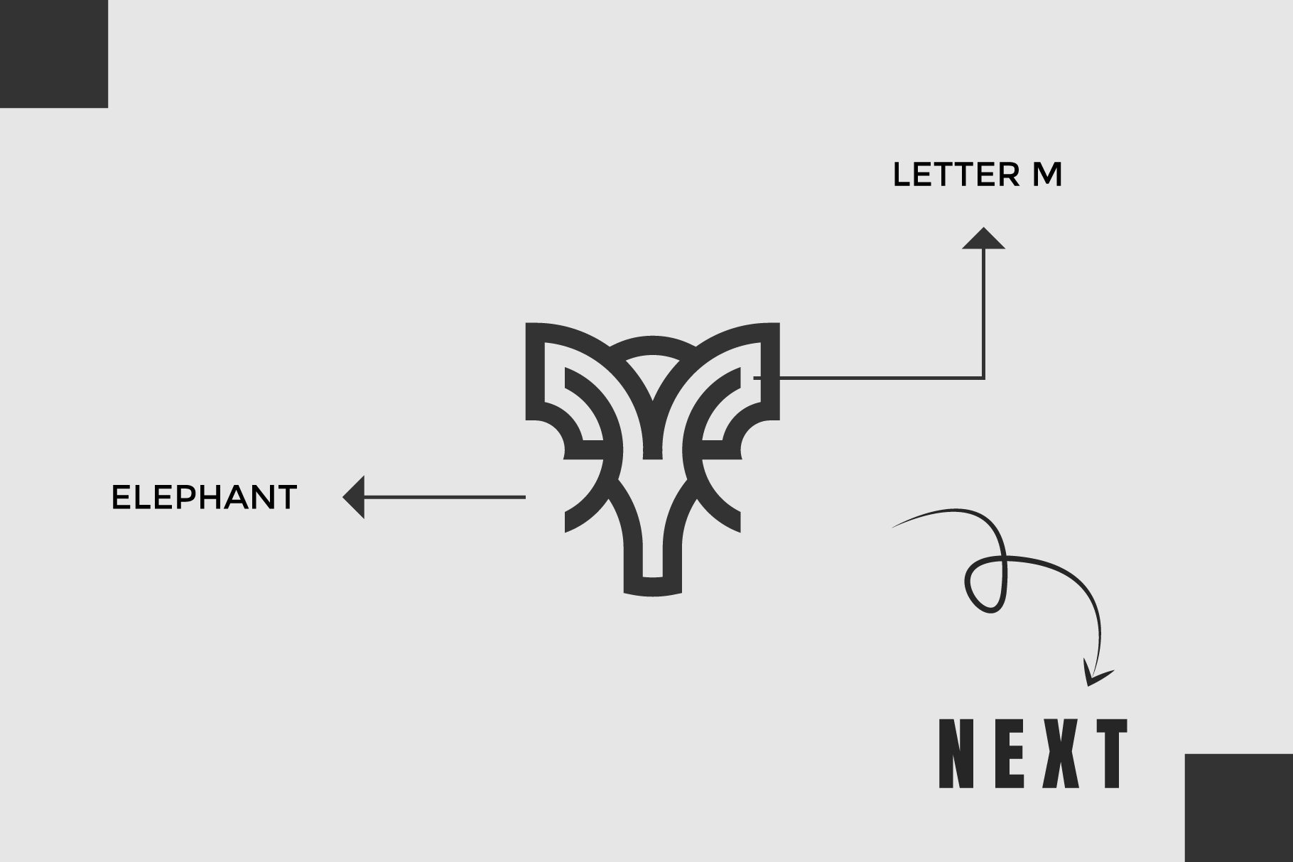 Logo Concept Letter M & Elephant cover image.