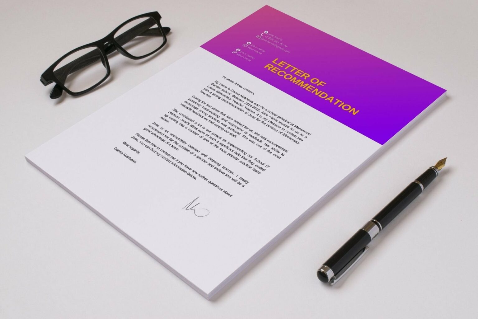 Teacher Resume Template |Canva – MasterBundles