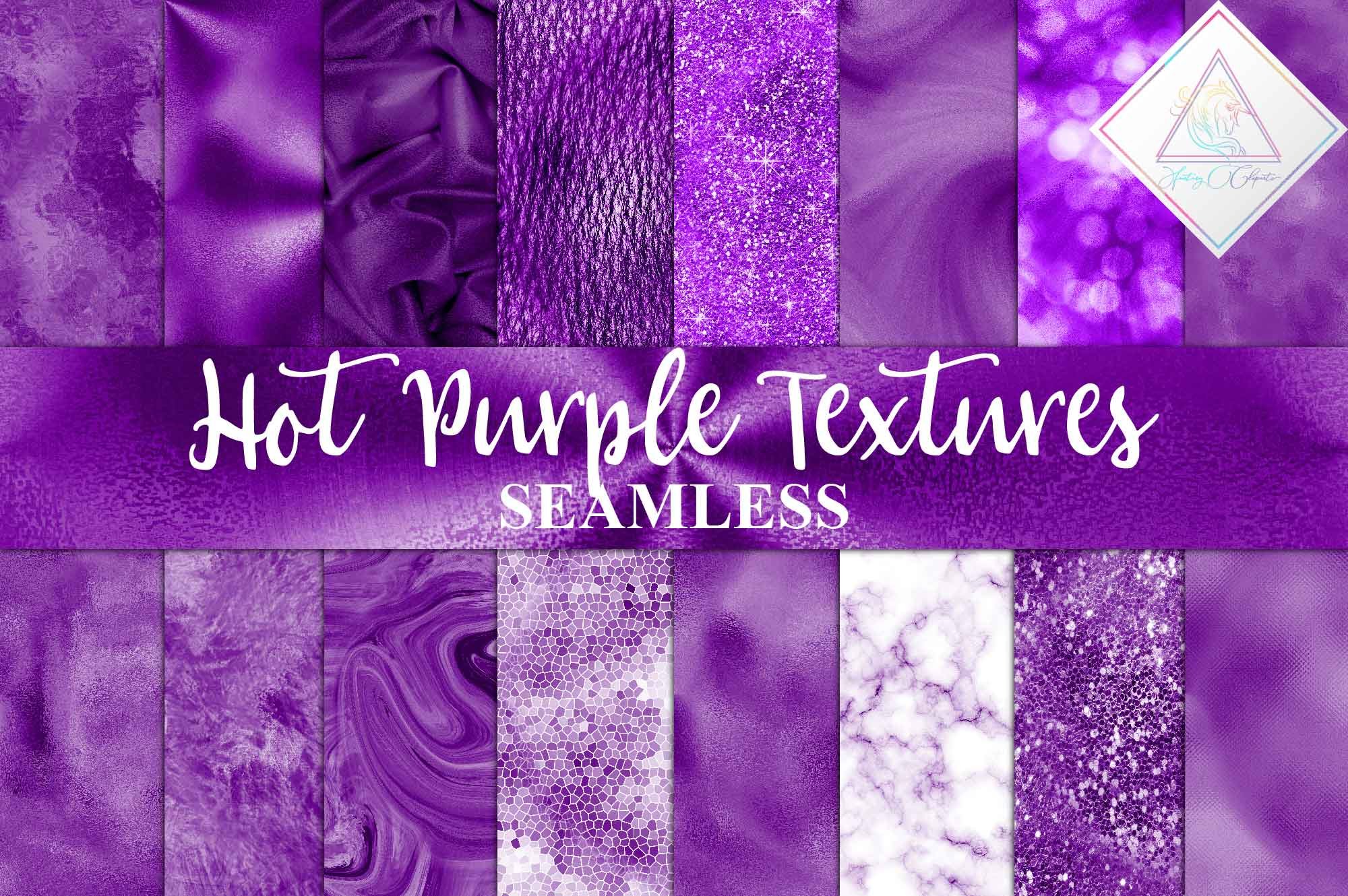 Hot Purple Textures Digital Paper cover image.