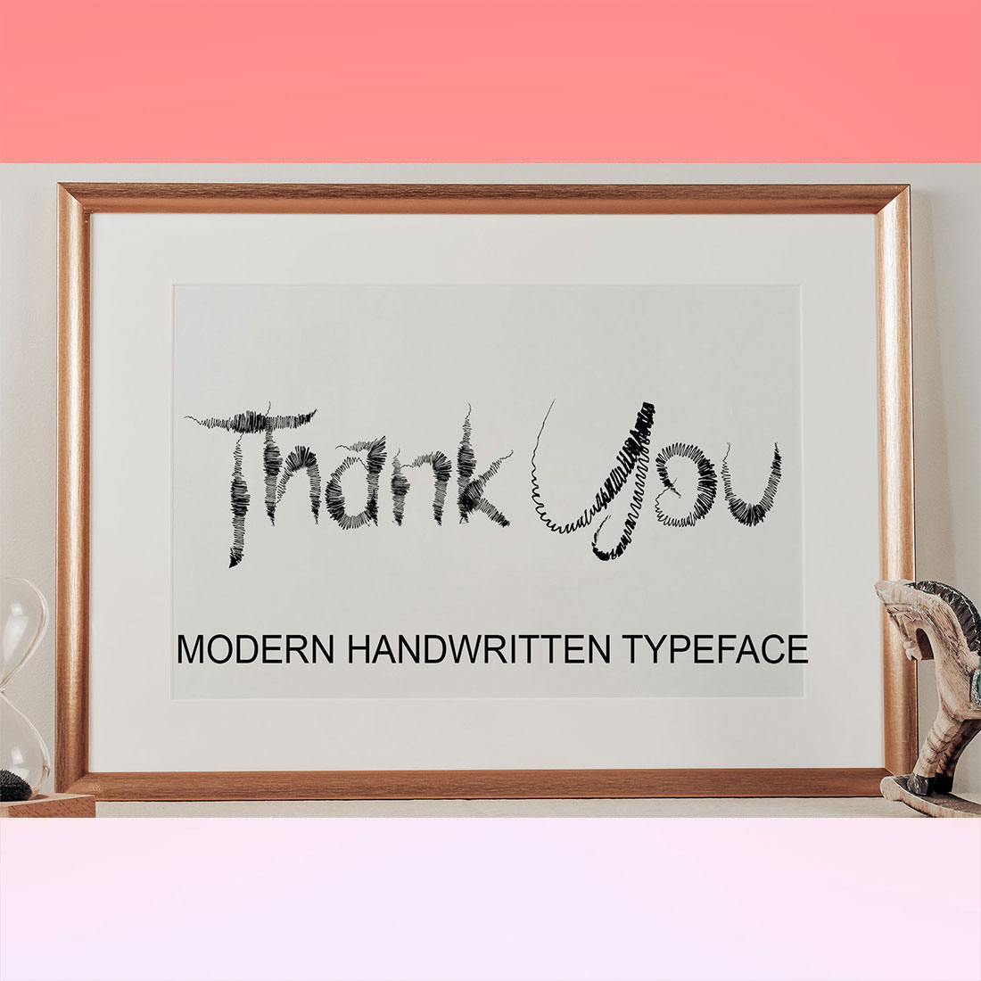 Picture of a handwritten thank you sign.