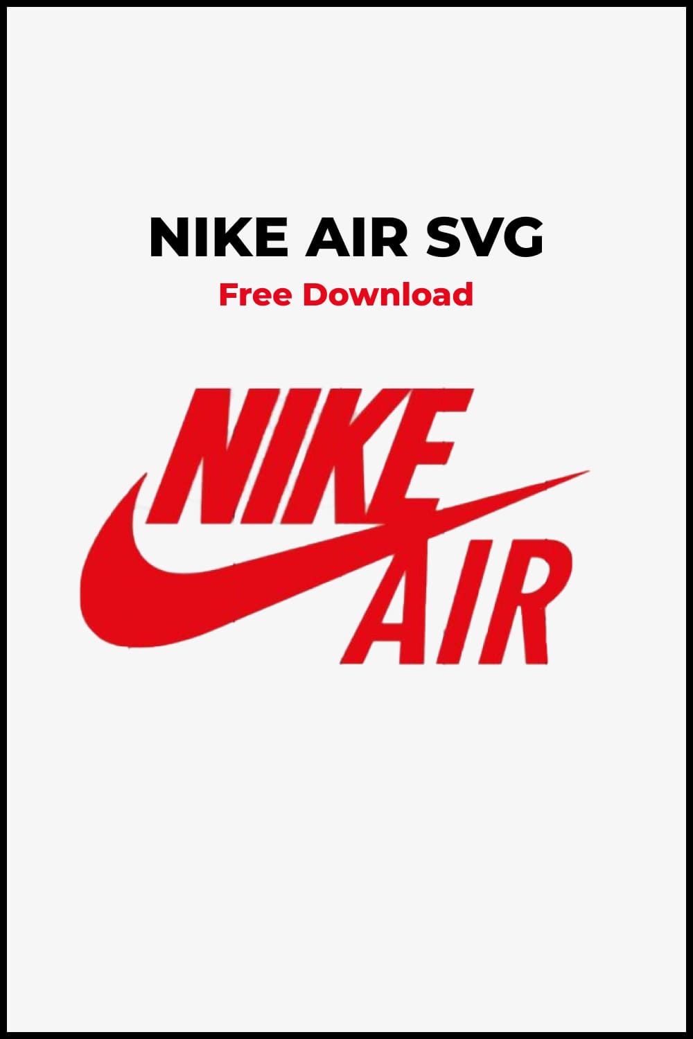 Image of the Nike Air logo in red.