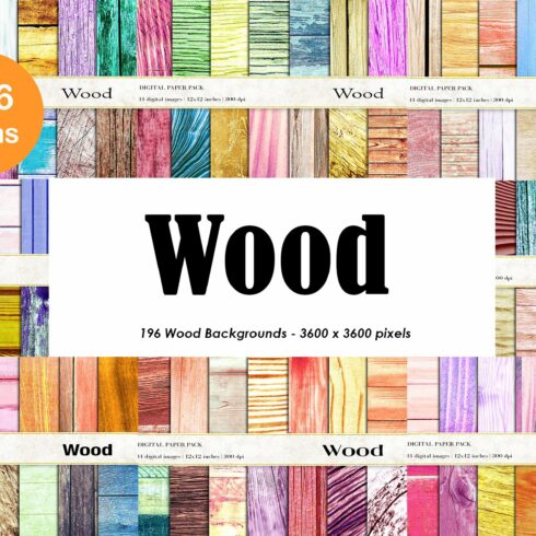 Wood Background Bundle cover image.