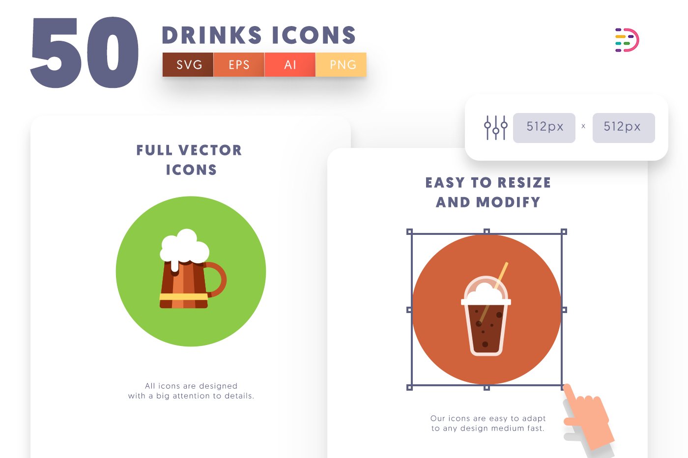 50 drinks icons cover 6 163