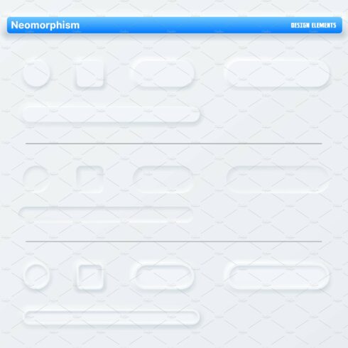 Neumorphic app buttons cover image.