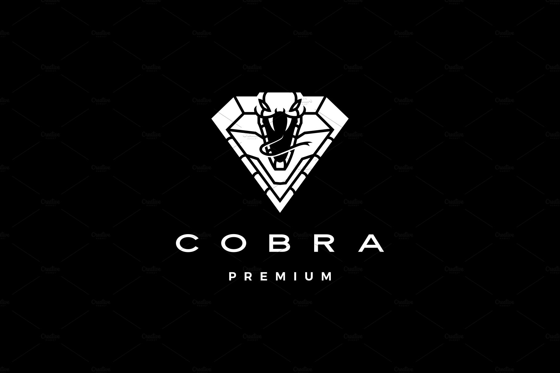 cobra logo vector icon illustration cover image.