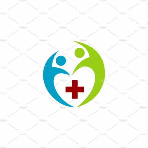 people health care logo vector cover image.