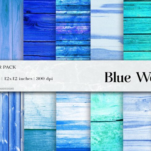 Wood Digital Papers, Blue Wood cover image.
