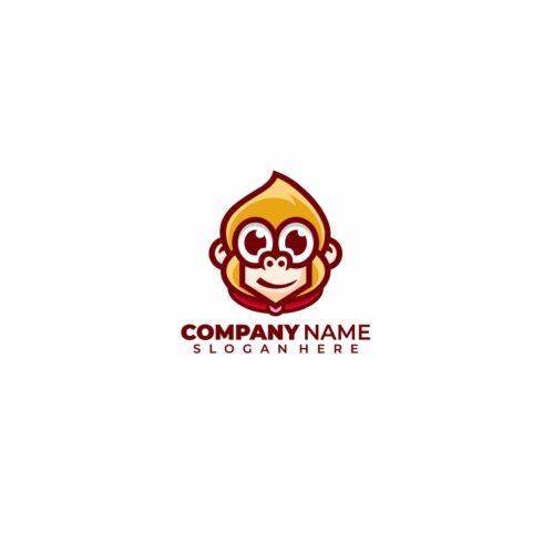 monkey illustration logo vector desi cover image.