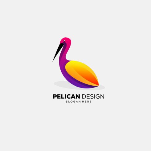 pelican design gradient colorful cover image.