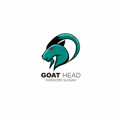 goat head design colorful logo vecto cover image.