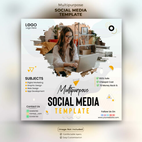 Multipurpose Social Media Post Template cover image.