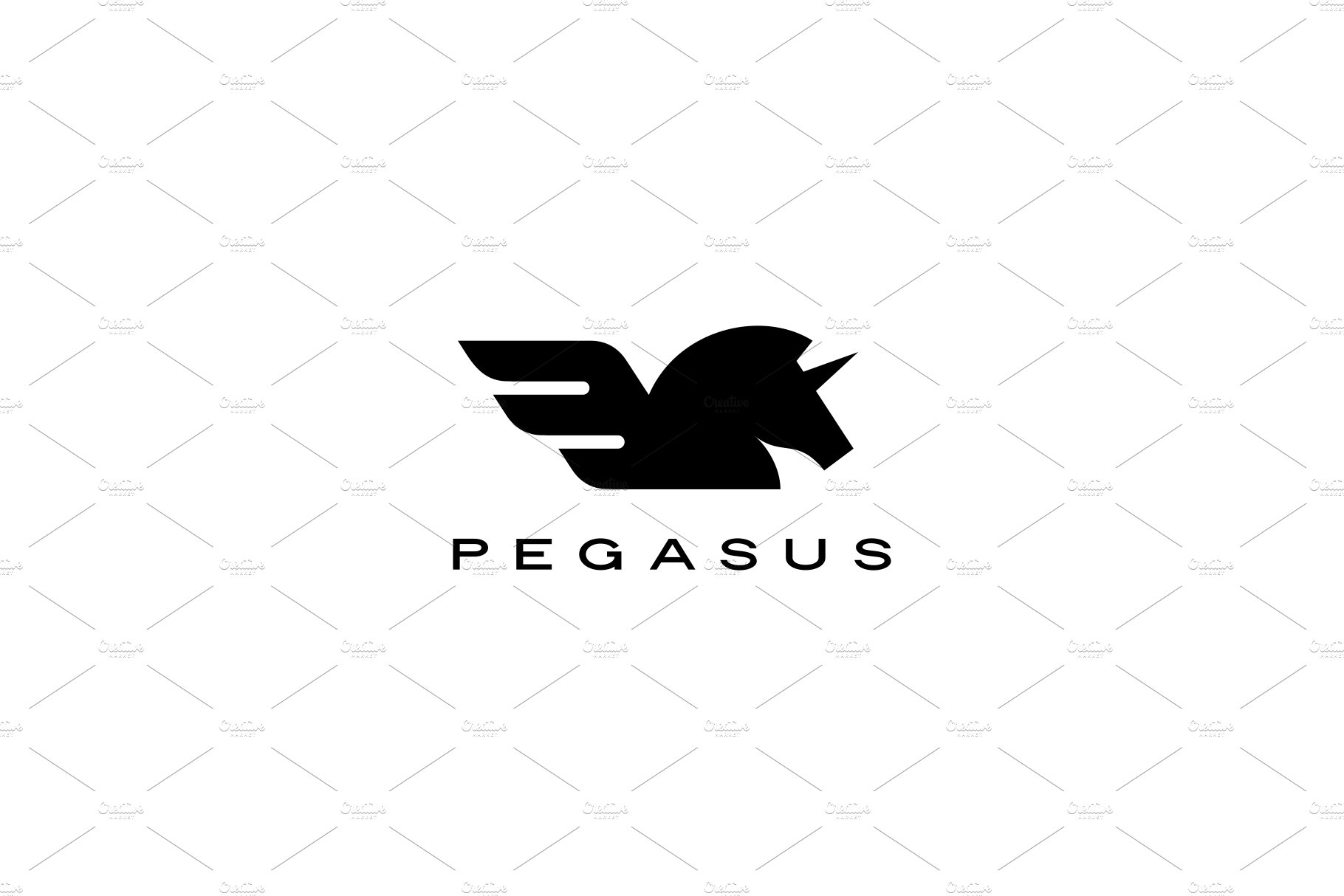 pegasus unicorn horse wing logo cover image.