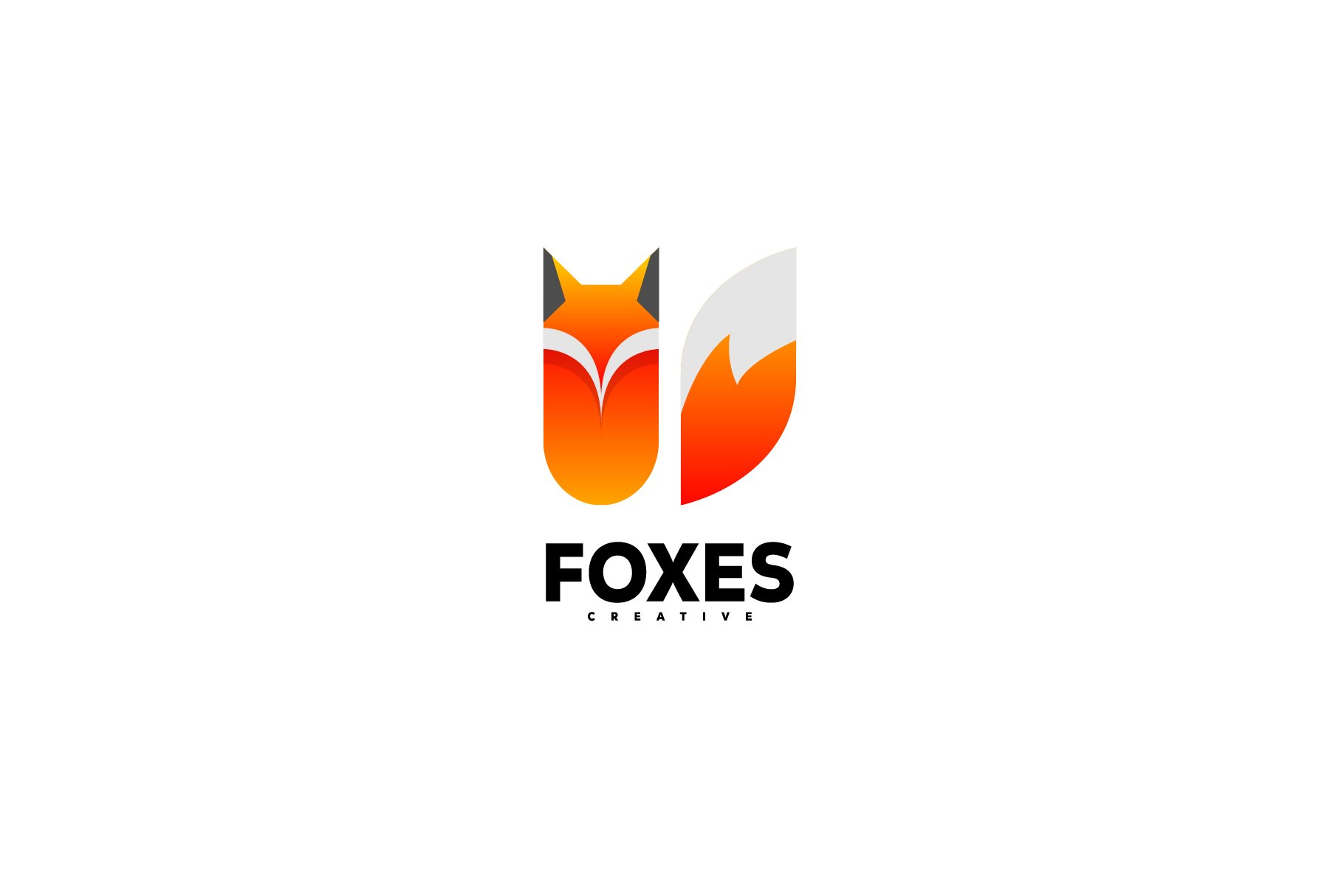 foxes design illustration logo color cover image.
