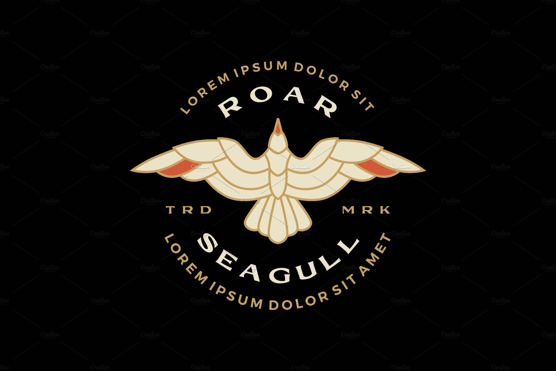 seagull badge roar flying logo cover image.