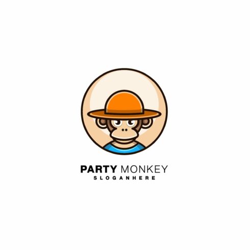 party monkey design mascot logo symb cover image.