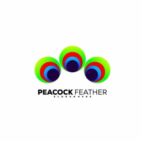 peacock feathers logo icon design cover image.