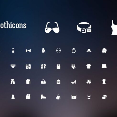 Clothicons Icon Pack cover image.