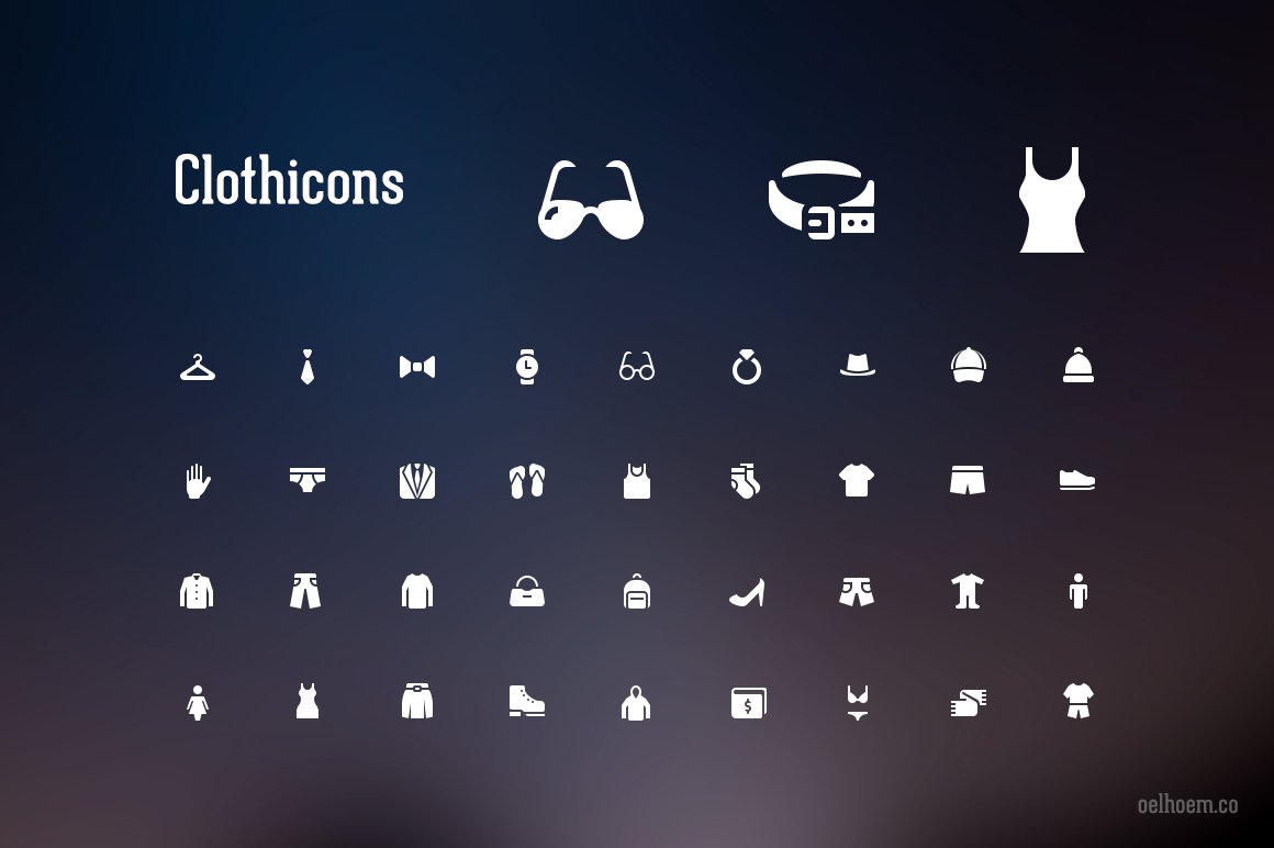 Clothicons Icon Pack cover image.