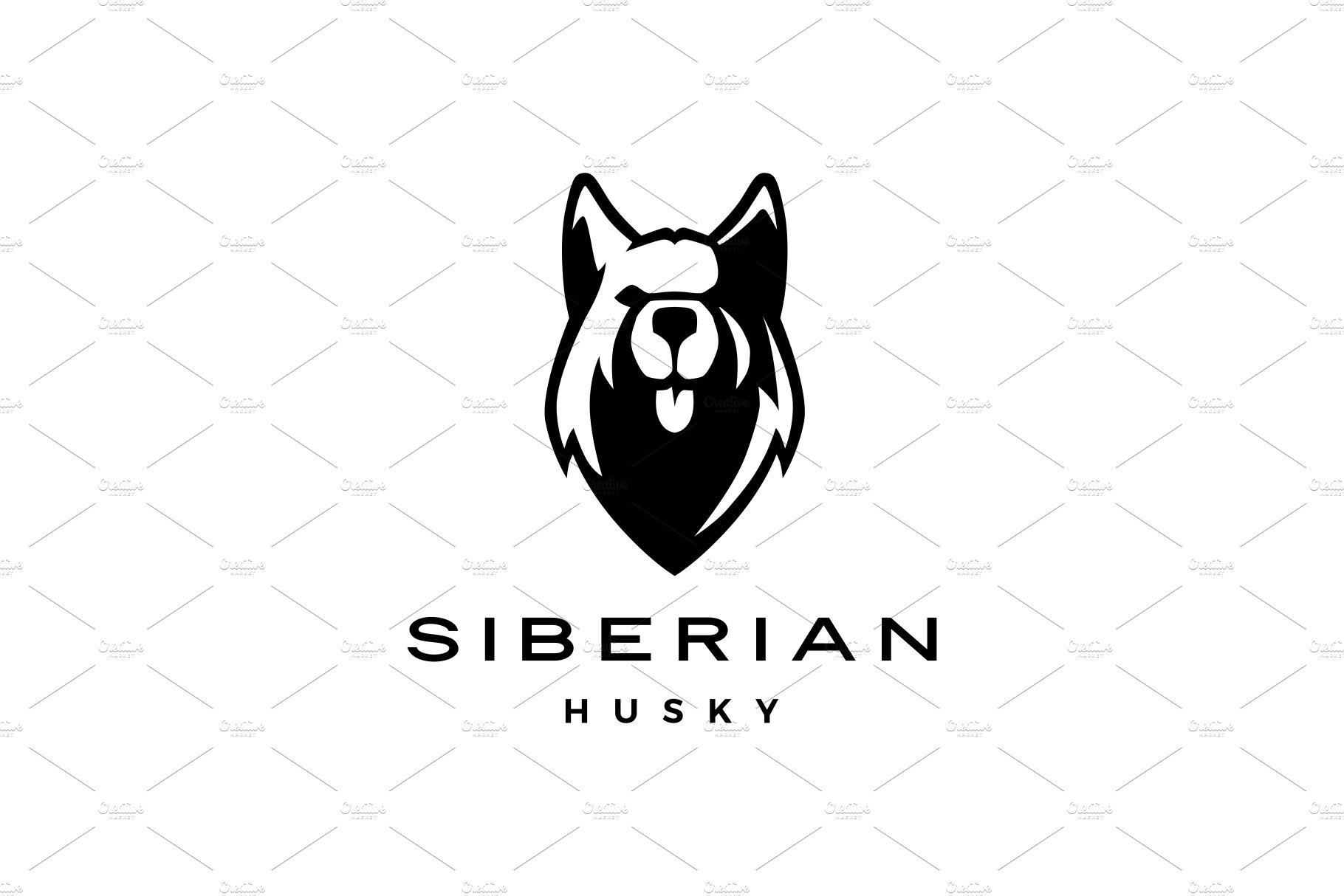 siberian husky dog race head face cover image.