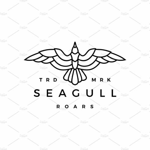 seagull line outline monoline roar cover image.