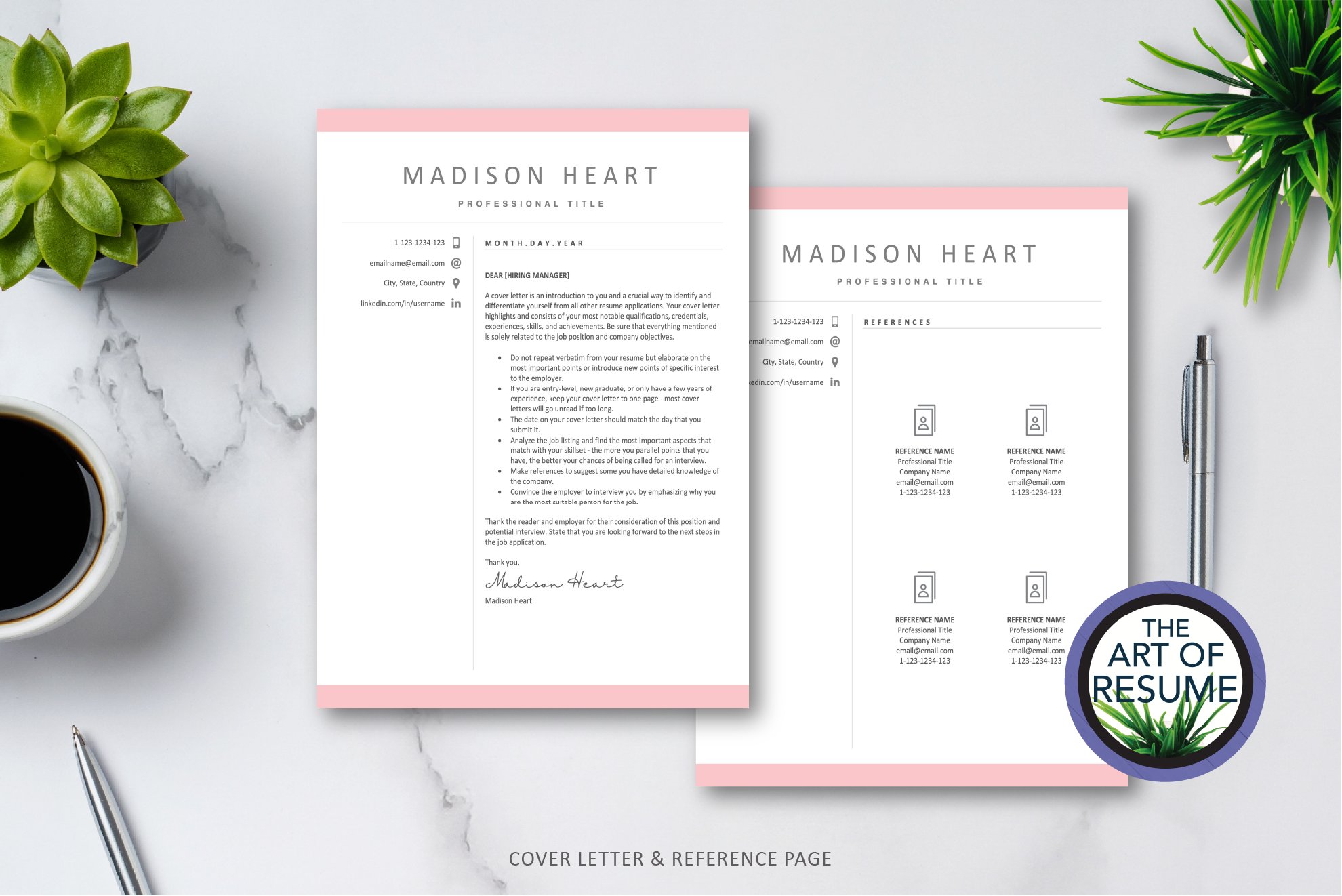 5 cover ref resume template 268