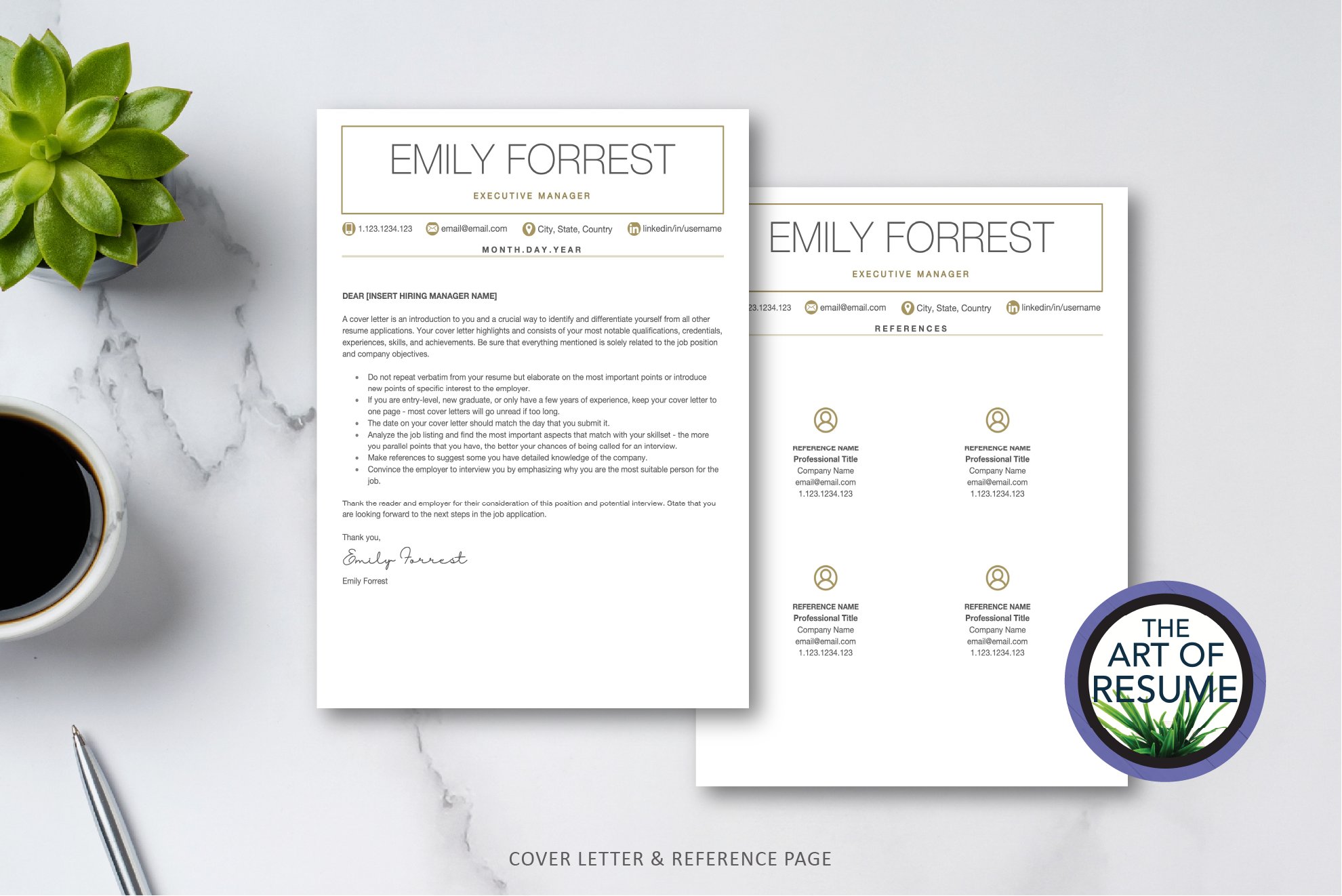 5 cover ref resume template 415