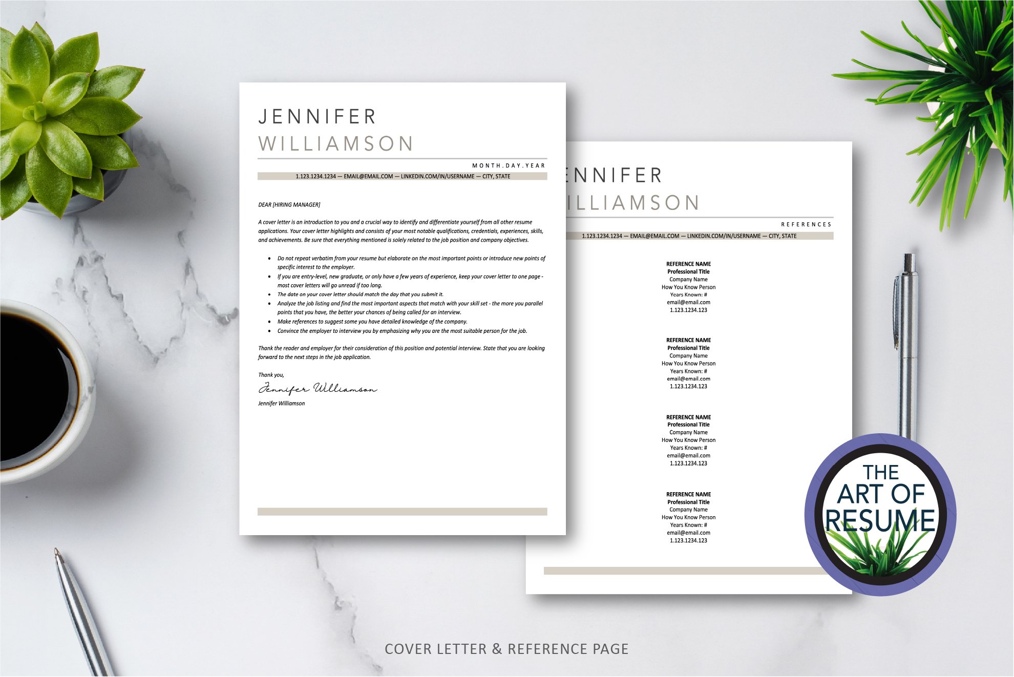 5 cover ref resume template 604