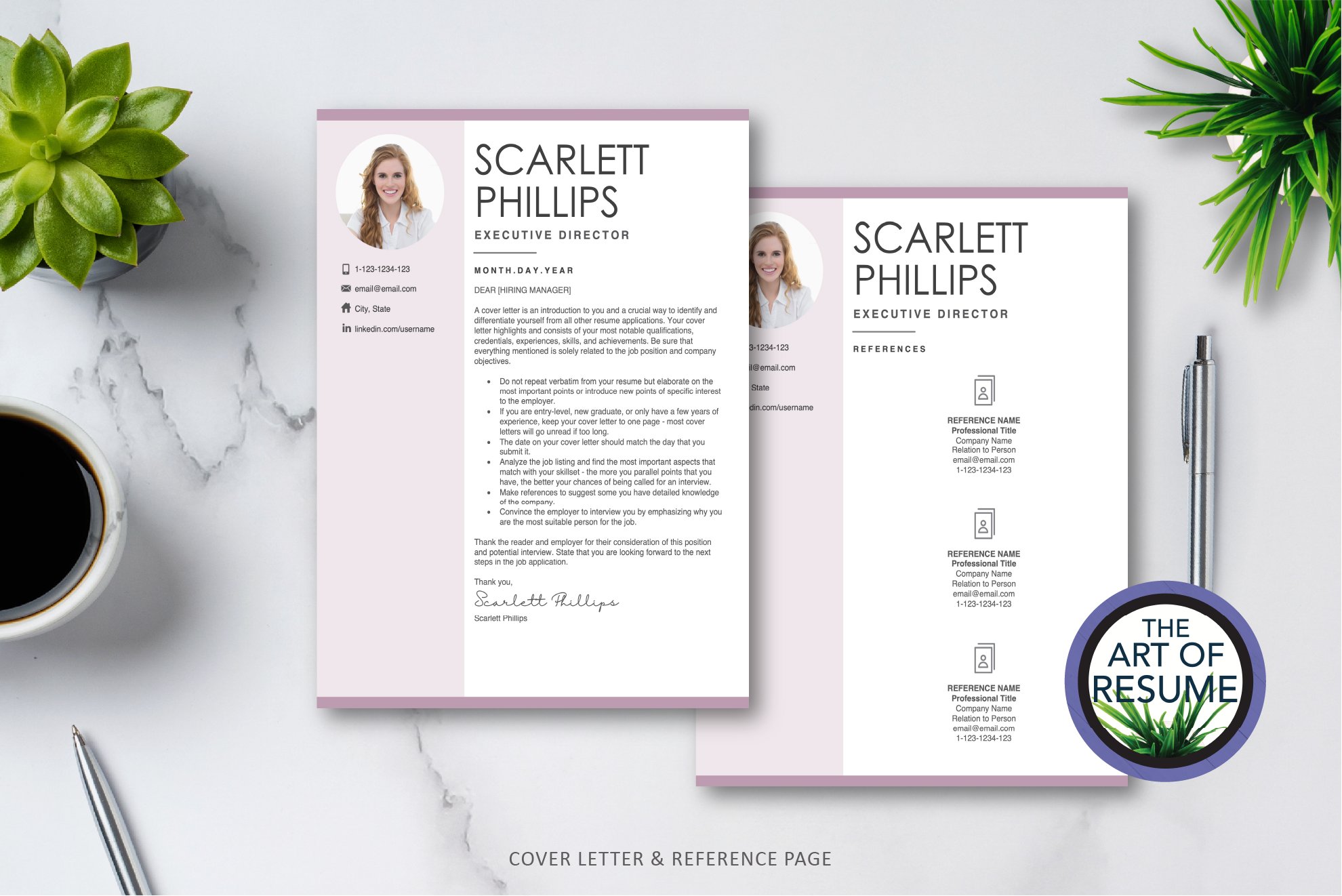 5 cover ref resume template 821