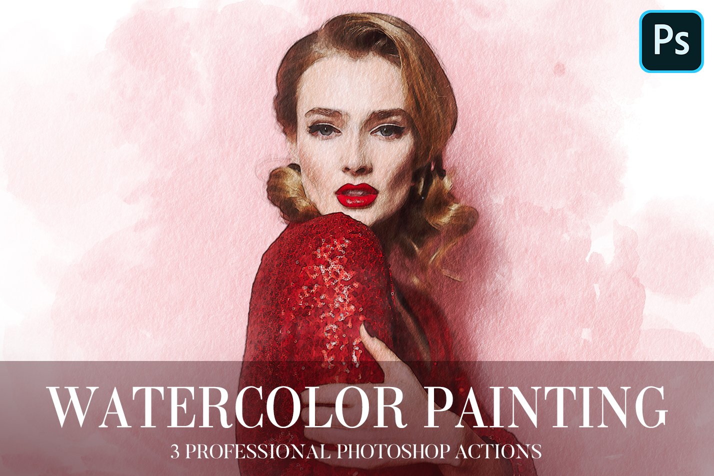 Photoshop Actions - Watercolor Paint cover image.