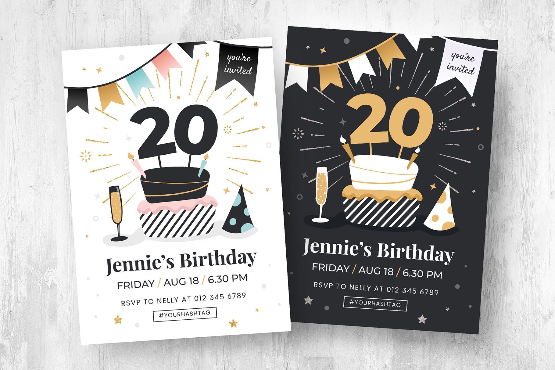 Birthday Party Flyer / Invite cover image.