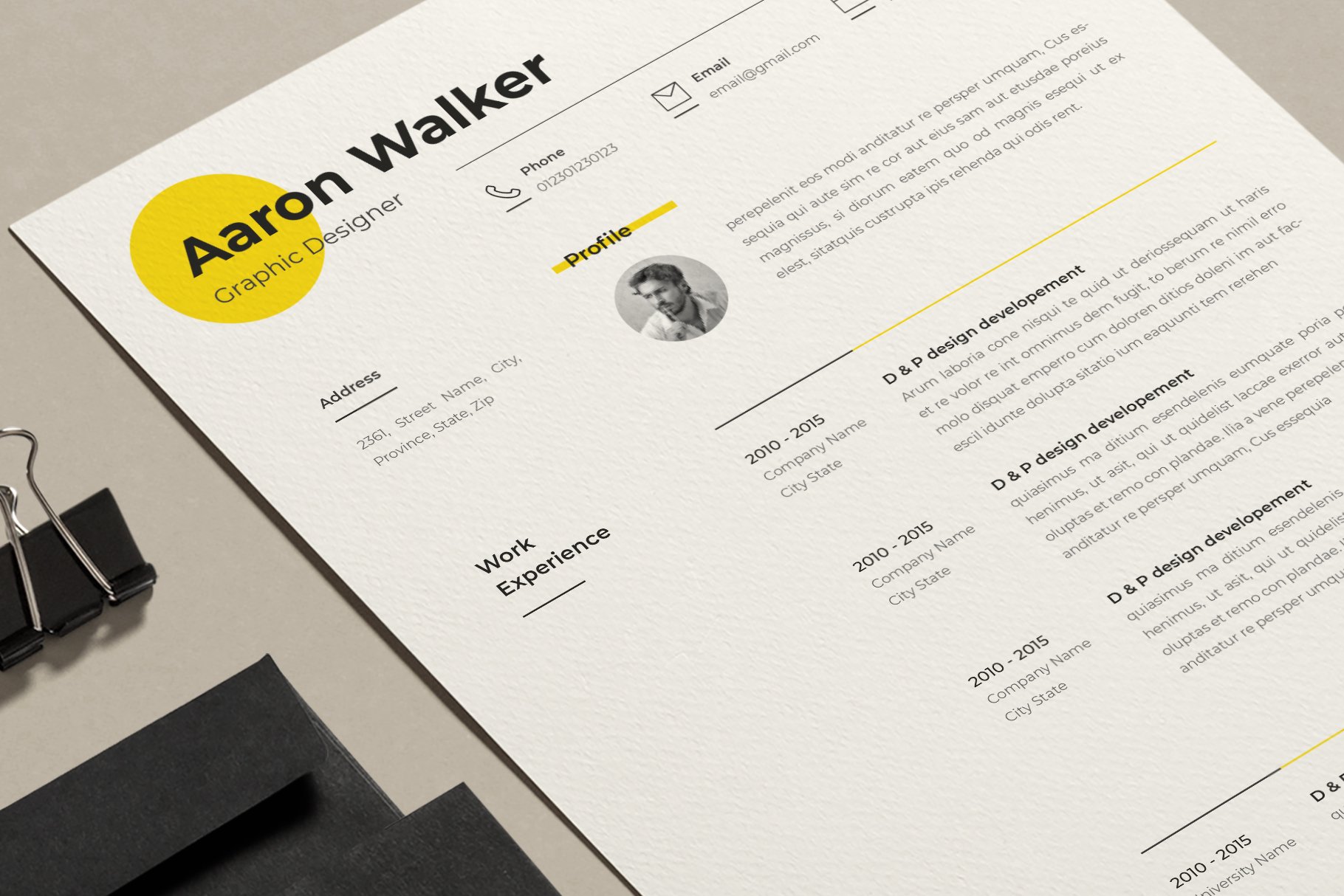 Minimal Resume cover image.