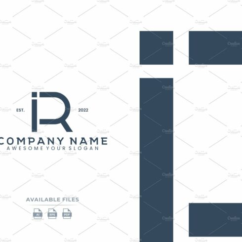 lettter IR business logo cover image.