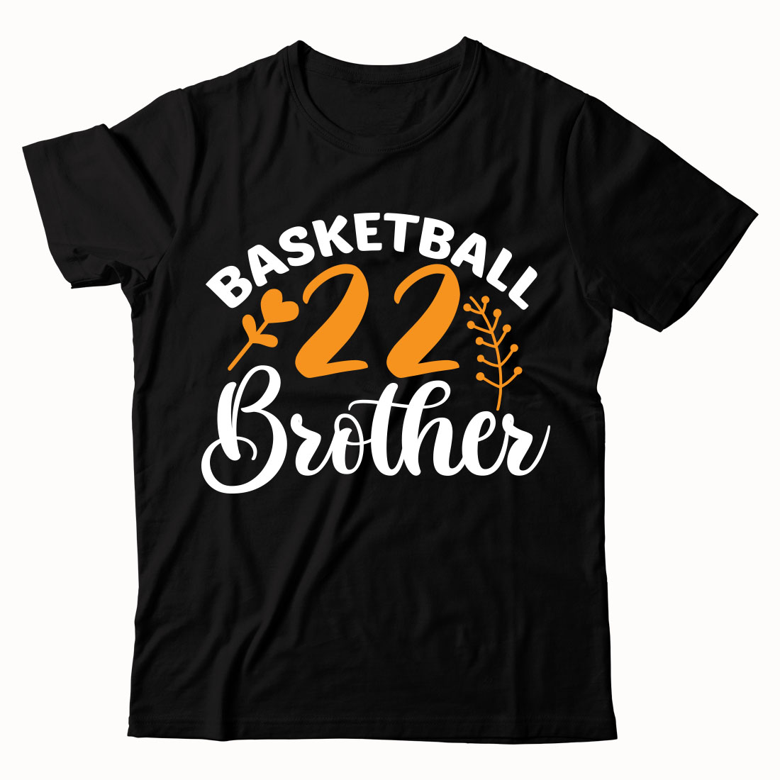 Black shirt that says basketball brother.