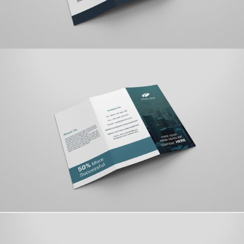 6 Business Tri-fold Brochures cover image.
