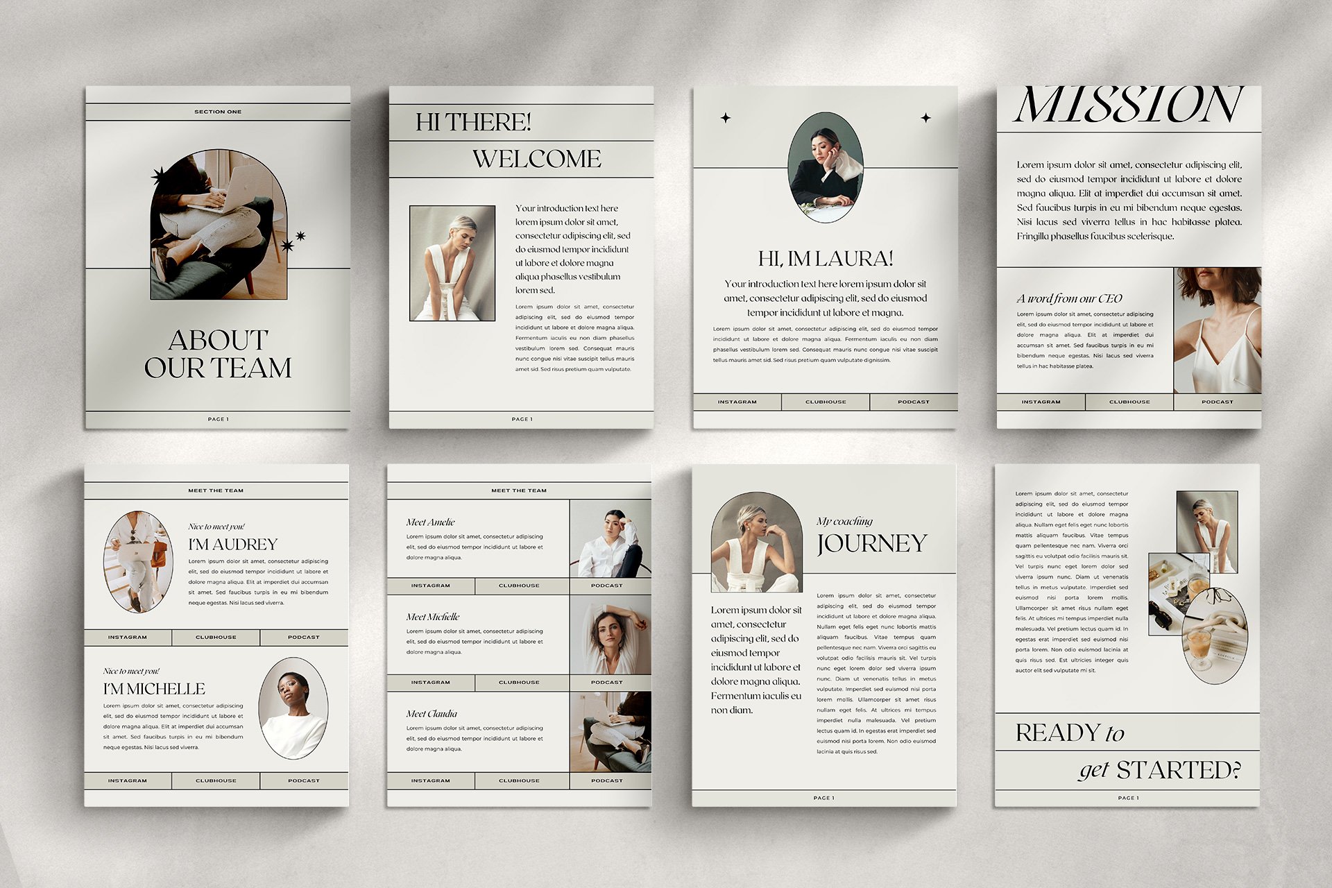6 services and pricing guide price menu magazine ebook guide business photography canva template aestjetic 266