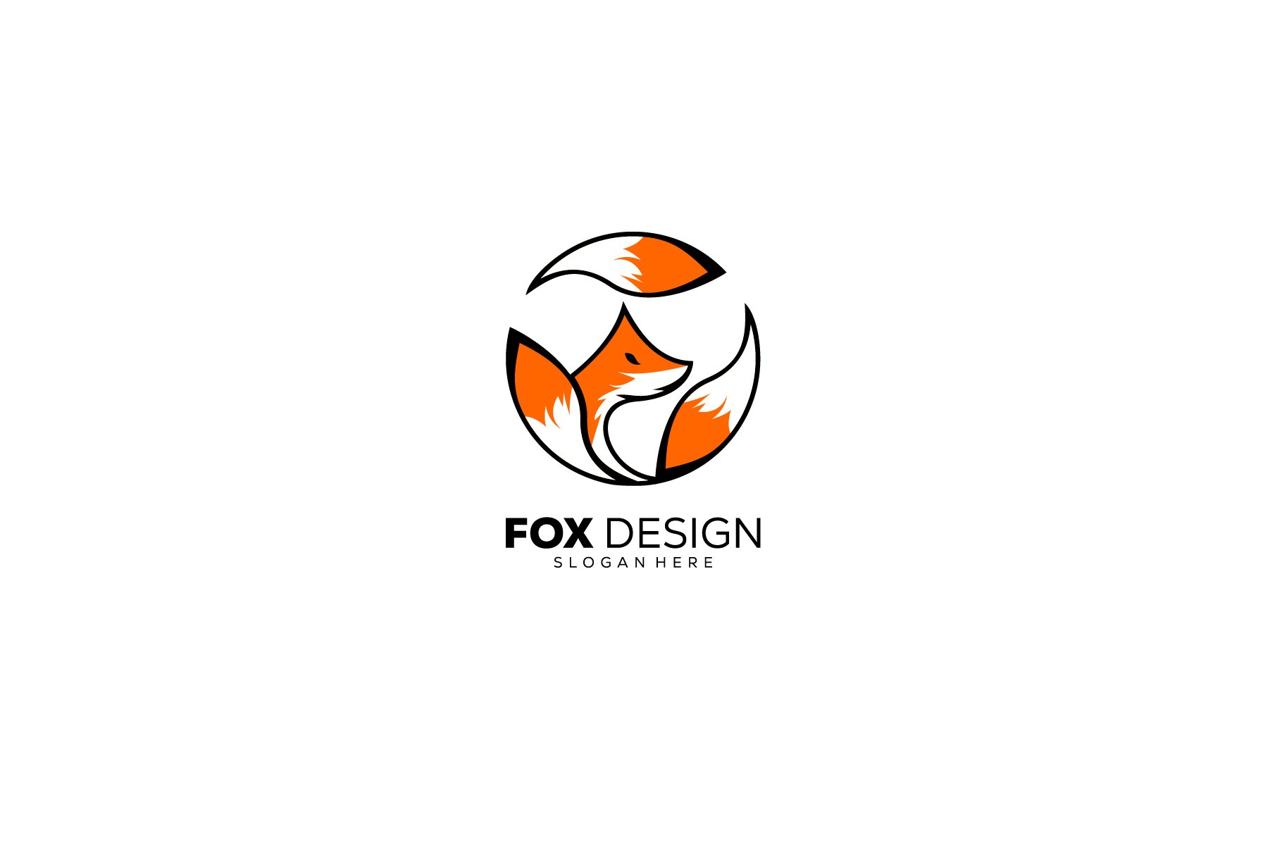 fox logo design mascot illustration cover image.