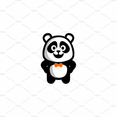 Panda logo vector animal design cover image.