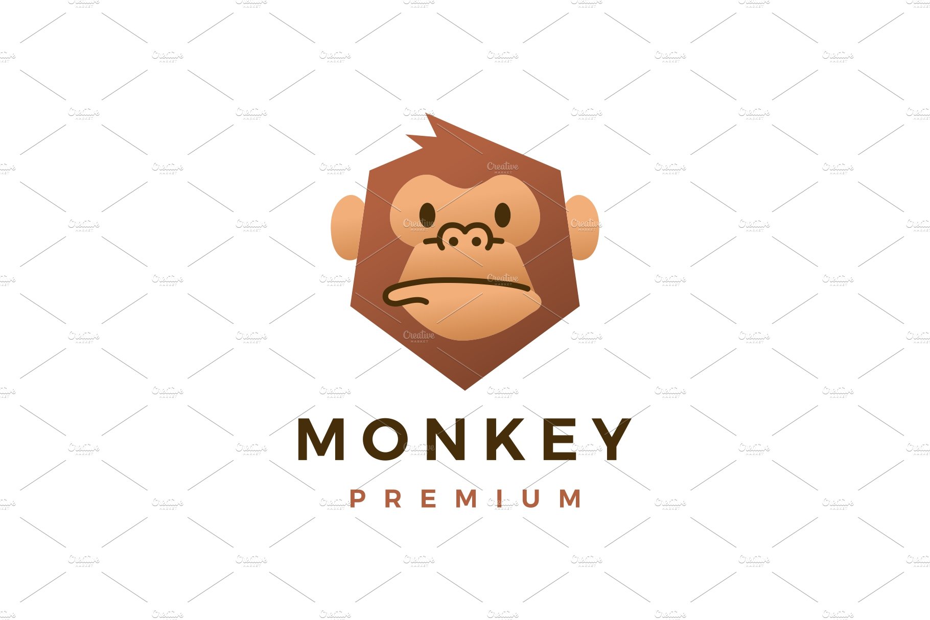 monkey chimp gorilla flat logo cover image.