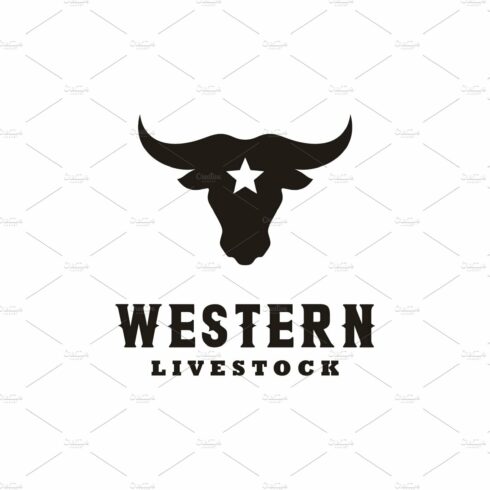 Cattle Bull Cow Buffalo Head Logo cover image.