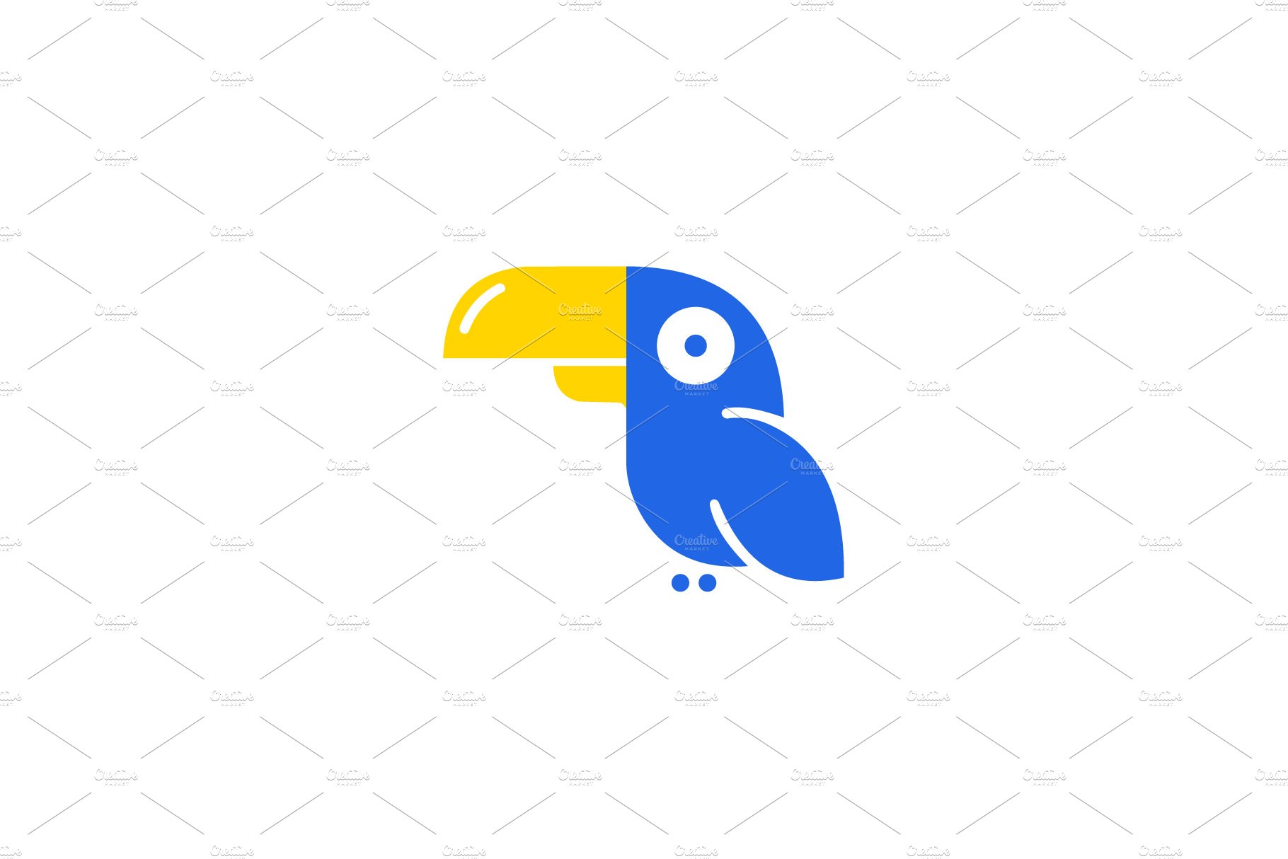 set of parrot bird logo vector anima preview image.