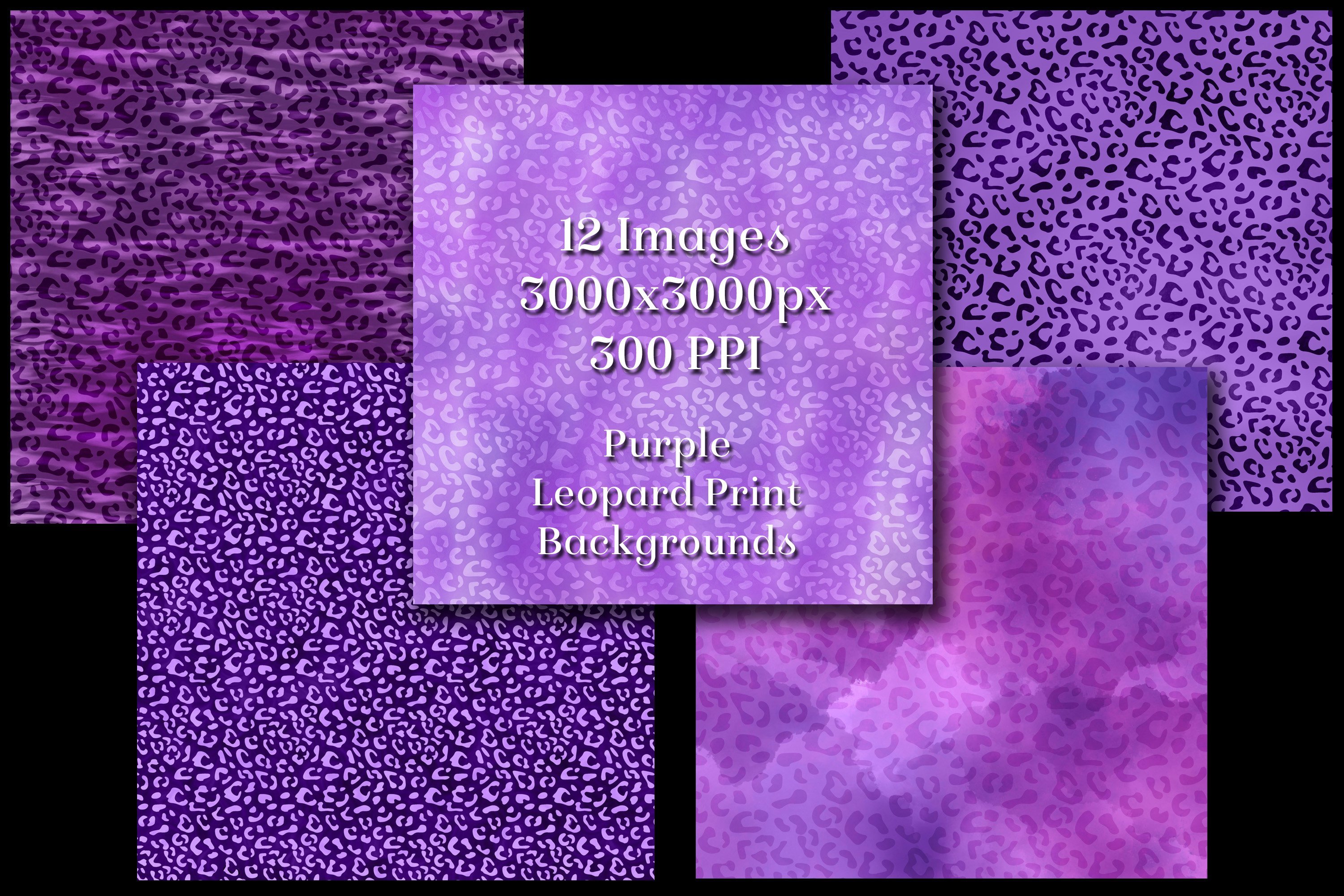 Purple Leopard Print Backgrounds preview image.