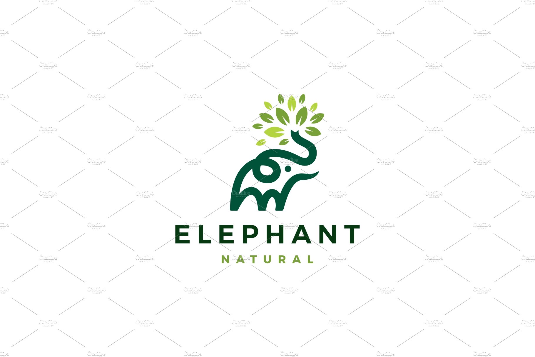 elephant leaf leaves tree logo cover image.